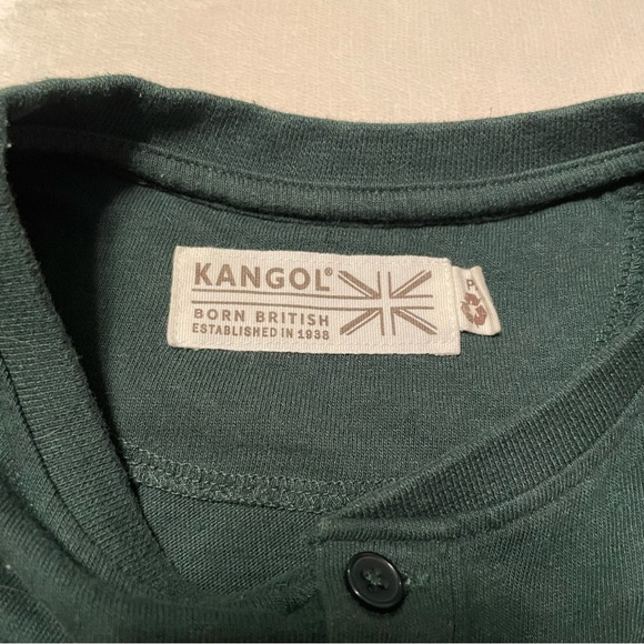 Kangol Forest Green Recycled Fibres Long Sleeve Top - Picture 3 of 3